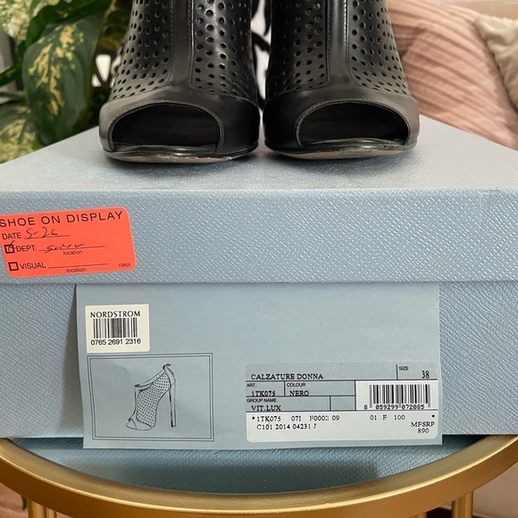 Prada low ankle open toe pumps - Picture 7 of 11